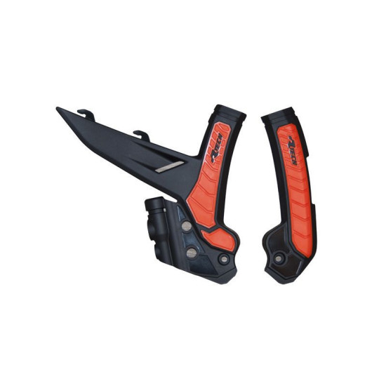 RACETECH (RTECH) 2025/12 RĖMO APSAUGOS (KOMPLEKTAS) DVIEJŲ MEDŽIAGŲ SUPER GRIP KTM EXC/EXCF 150/250/300/450/500 '24, SX 