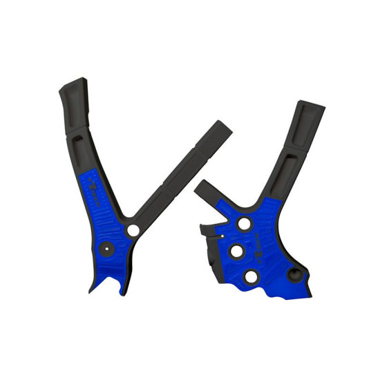 RACETECH (RTECH) 2025/12 FRAME GUARDS (SET) BI-MATERIAL SUPER GRIP YAMAHA YZ 125/250 '05-'24, FANTIC XE/XX 125/250/300 '