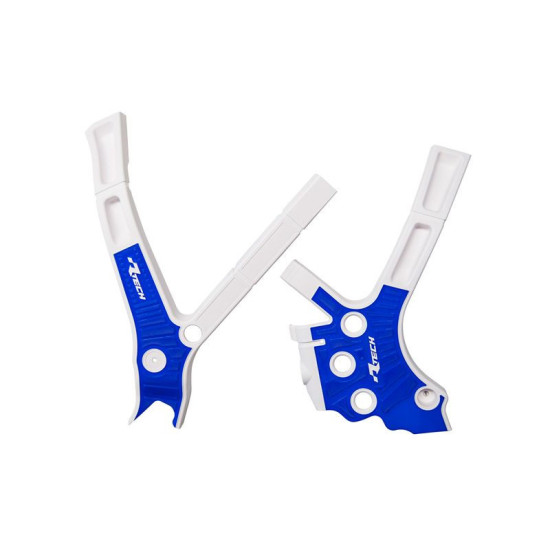 RACETECH (RTECH) 2025/12 FRAME GUARDS (SET) BI-MATERIAL SUPER GRIP YAMAHA YZ 125/250 '05-'24, FANTIC XE/XX 125/250/300 '