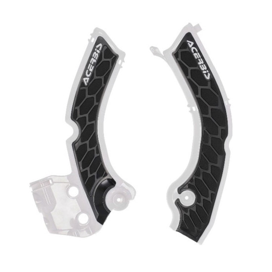 ACERBIS X-GRIP FRAME GUARDS TRIUMPH TF 250 X / E 24-26, TF 450 X / E / RC 25-26 COLOR WHITE / BLACK