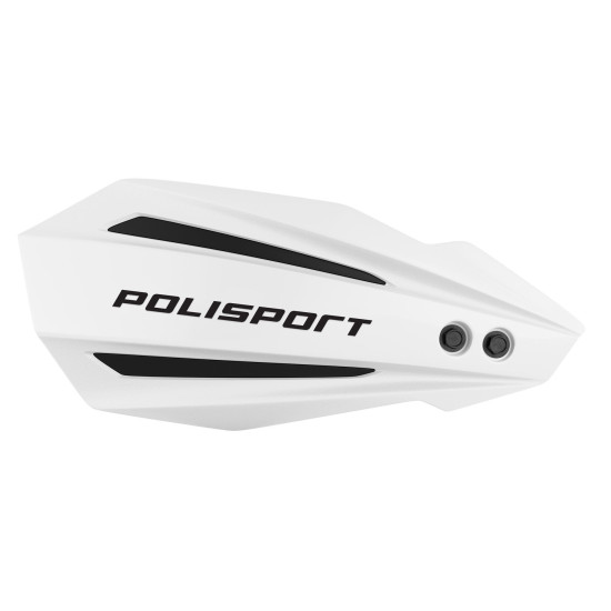 POLISPORT HAND GUARDS (HANDBAR) BULLIT MODEL WITH UNIVERSAL MOUNTING KIT 22 / 28 RIEJU MR 250 / 300 '21-'25 COLOR WHITE