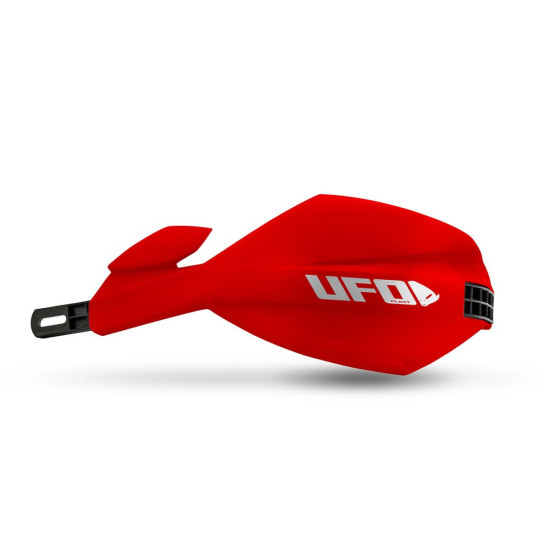UFO 2026 / 01 MUGAN RANKŲ APSAUGŲ UNIVERSALUS RINKINYS SU VAIRO LAIKIKLIU 22 IR 28 MM RAUDONAS