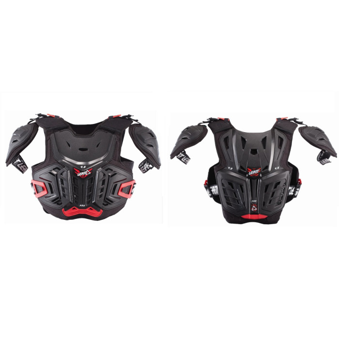 LEATT (2022/2023) chest protector CHEST PROTECTOR 4.5 PRO JUNIOR (children) color black/red (147-159cm)