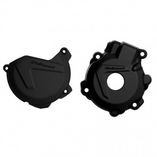 POLISPORT KIT ALTERNATOR COVER GUARD AND CLUTCH COVER GUARD KTM EXCF / XCFW 250 / 350 `14-16, HUSQVARNA FE 250 / 350 `14