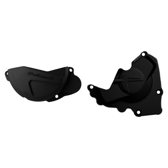 POLISPORT GENERATORIAUS DANGTELIO IR SANKABOS APSAUGOS RINKINYS HONDA CRF 250R '10-'17 JUODAS (8461000001+8441100001)
