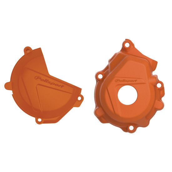 POLISPORT SALE KIT ALTERNATOR COVER GUARD AND CLUTCH COVER GUARD AND WATER PUMP GUARD KTM SX-F / XC-F 250 / 350 '16-'22 