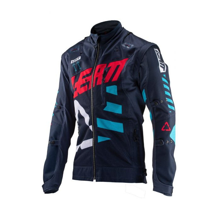 LEATT jacket GPX 4.5 ENDURO X-FLOW JACKET INK/BLUE color dark blue/blue size L