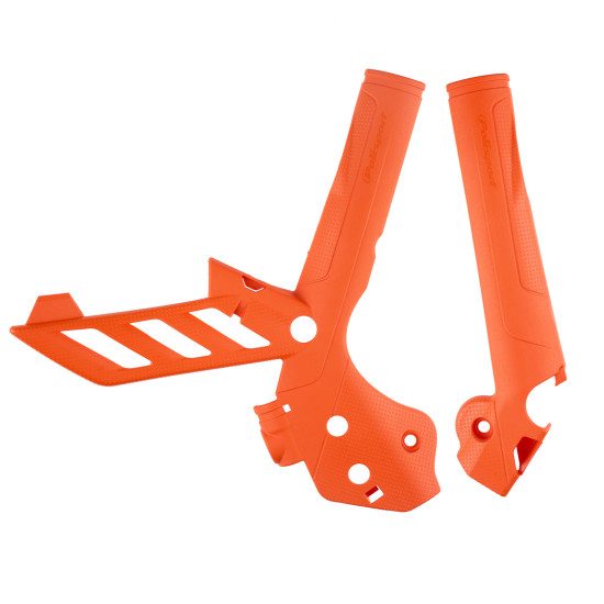 POLISPORT FRAME GUARDS (SET) KTM SX / SX-F / XC / XC-F '11-'15 EXC / EXC-F '12-'16 ORANGE