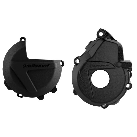 POLISPORT KIT ALTERNATOR COVER GUARD AND CLUTCH COVER GUARD AND WATER PUMP GUARD KTM EXC-F / XC-F 250 / 350 '17-'23 HUSQ