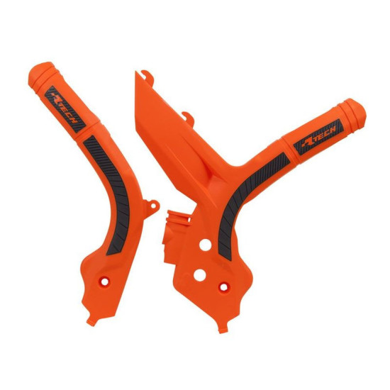 RACETECH (RTECH) RĖMŲ APSAUGAI (RINKINYS) DVI MEDŽIAGOS SUPER GRIP KTM SX 125 / 150 / 250 '19-21, SXF 250 / 350 / 450 '1