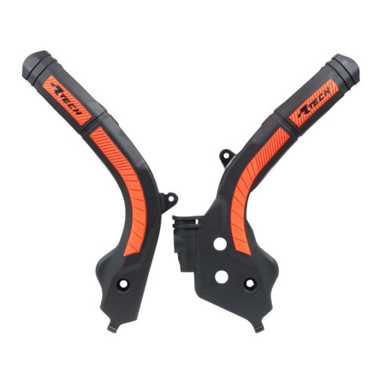 RACETECH (RTECH) FRAME GUARDS (SET) BI-MATERIAL SUPER GRIP KTM SX 125 / 150 '16-18, SX 250 '17-18, EXC / EXCF 250 / 350 