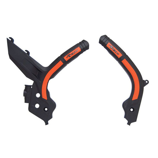 RACETECH (RTECH) FRAME GUARDS (SET) BI-MATERIAL SUPER GRIP KTM SX 125 / 150 / 250 '19-21, SXF 250 / 350 / 450 '19-21, SX
