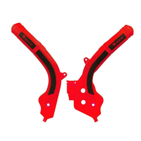 RACETECH (RTECH) FRAME GUARDS (SET) BI-MATERIAL SUPER GRIP GAS GAS MC / MC-F / EC / EC-F 125 / 250 / 300 / 350 / 450 '21