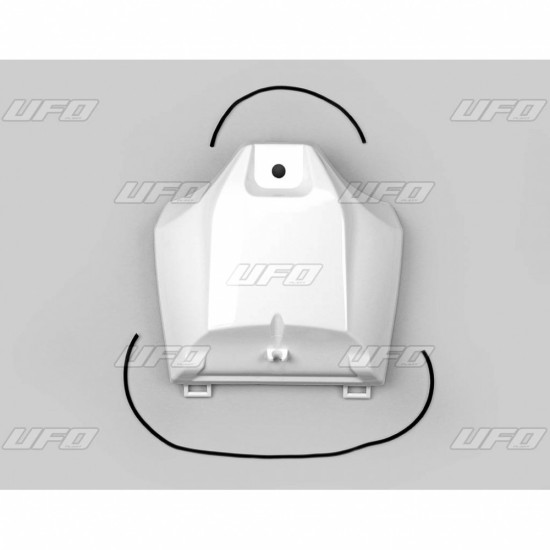UFO DEGALŲ BAKO DANGTELIS YAMAHA YZF 250 '19-'23, YZF 450 '18-'22, WR 250F '20-'25, WR 450F '19-'25 BALTAS