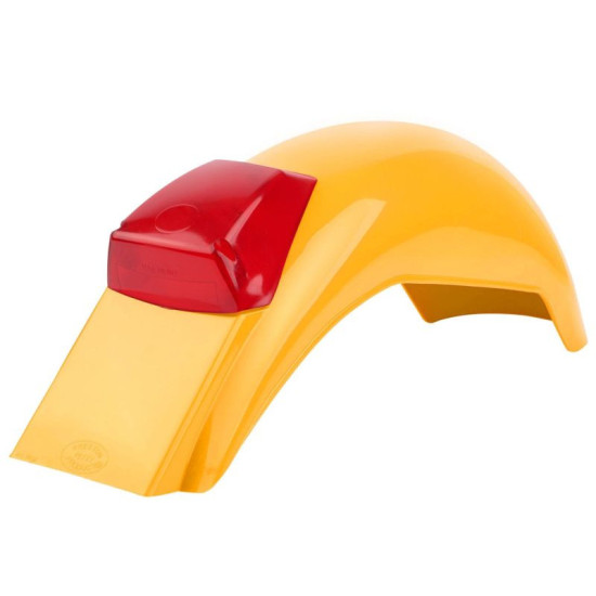 POLISPORT REAR FENDER WITH LIGHT "PRESTON PETTY" MX VINTAGE YELLOW