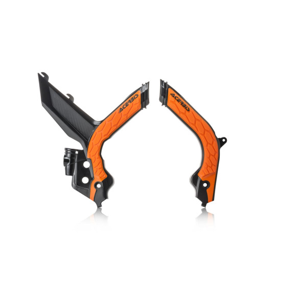 ACERBIS X-GRIP RĖMO APSAUGOS KTM EXC / EXC-F / XC-W / XCF-W '20-'23 JUODOS / ORANŽINĖS