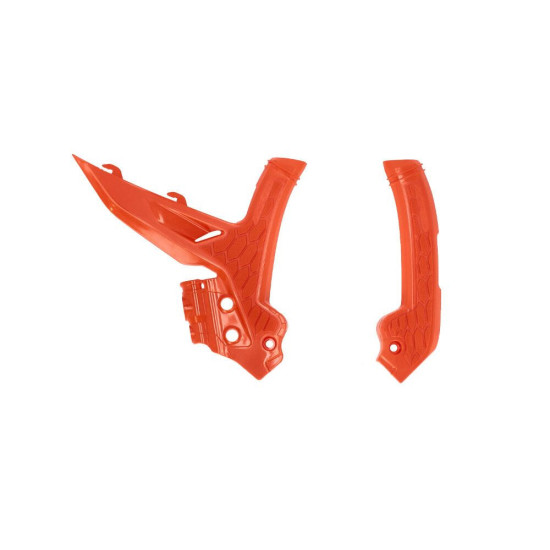 ACERBIS X-GRIP FRAME GUARDS KTM EXC / EXC-F / XC-W '24-'25, SX / SX-F / XC / XC-F '23-'25 ORANGE