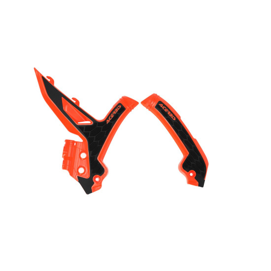 ACERBIS X-GRIP RĖMO APSAUGOS KTM EXC / EXC-F / XC-W '24-'25, SX / SX-F / XC / XC-F '23-'25 SPALVA ORANŽINĖ / JUODA