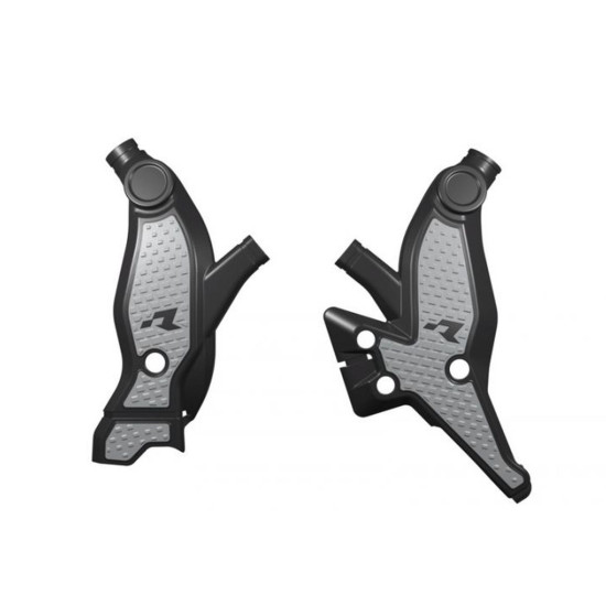 RACETECH (RTECH) RĖMŲ APSAUGAI (RINKINYS) T7 REVOLUTION YAMAHA TENERE 700 '19-'24 SPALVA JUODA - PILKA