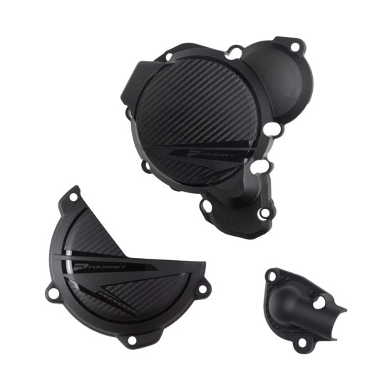 POLISPORT KIT ALTERNATOR COVER GUARD AND WATER PUMP CLUTCH COVER GUARD KTM EXC / XC-W 250 / 300 '24-'26, HUSQVARNA TE 25