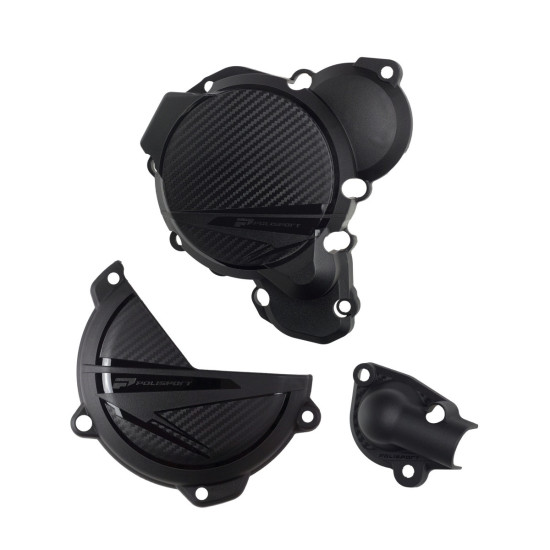 POLISPORT KIT ALTERNATOR COVER GUARD AND CLUTCH COVER GUARD AND WATER PUMP GUARD KTM SX / XC 250 / 300 '23-'26 HUSQVARNA