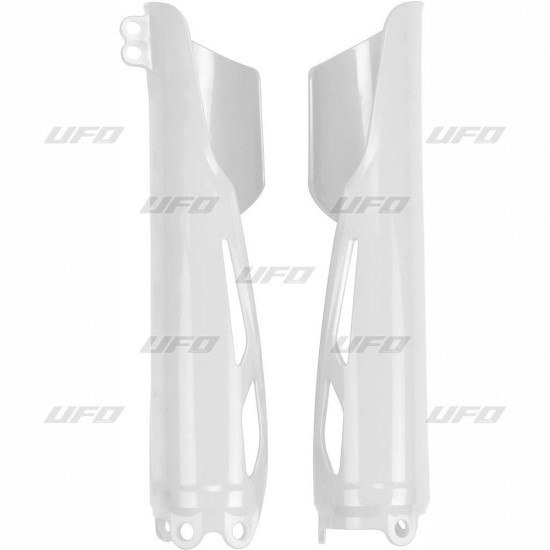 UFO FRONT SHOCK ABSORBER COVERS HONDA CRF 250R '19-'26, CRF 450R '19-'26, WHITE