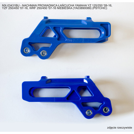 PSICHINIS GRANDINĖS VADOVAS YAMAHA YZ 125 / 250 '09-'25, YZF 250 '07-'23, YZF 450 '07-'22, WRF 250 / 450 '07-'25, MĖLYNA
