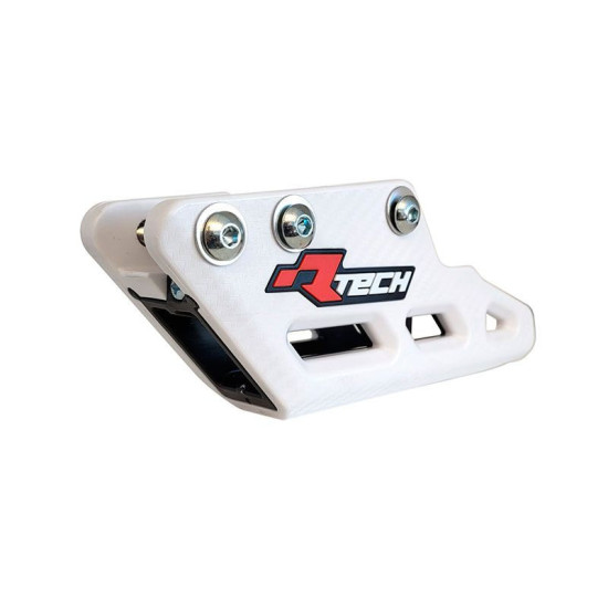 RACETECH (RTECH) 2025 / 12 grandinės kreiptuvas YAMAHA YZF 450 '23-'24, FANTIC XXF 450 '23-'24 baltos spalvos