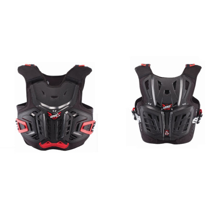LEATT (2022/2023) chest protector CHEST PROTECTOR 4.5 JUNIOR (children) color black/red (147-159 cm)