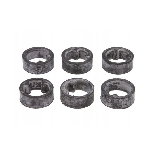 TOURMAX 2026/03 RIDER FOOTREST RUBBERS HONDA VT 600 SHADOW '98-'00, VT 750 C '98-'01, VT 1100 C SHADOW '00-'05 (6 PCS.) 