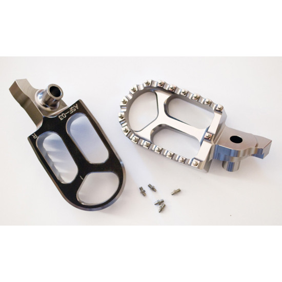 JR SALE ALUMINUM PEGS SUZUKI RMZ 250 '07-'09, RMZ 450 '05-'07 GRAY (2 PCS)