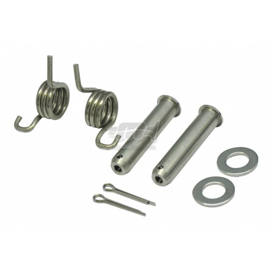 MC FOOTREST MOUNTING KIT KAWASAKI KX250F / KXF 250 '06-'23, KX450F / KXF 450 '07-'23 (PINNERS, PINS, SPRINGS, SAFETY GUA