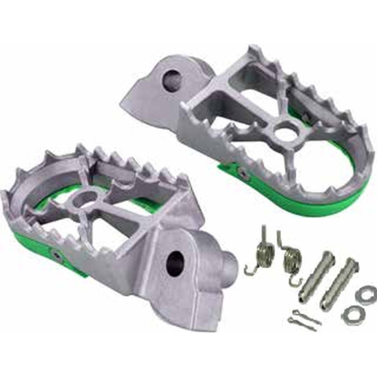 BUZZETTI PEGS KAWASAKI KX 250 '19-'22 KXF250 '06-'18 KX 450 '21-'22 KXF 450 '07-'18 (STAINLESS STEEL COMPLETE WITH MOUNT
