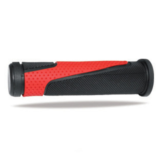 PROGRIP RANKENĖLĖS PG807 ATV / HIDROCIKLINIAM MOTOCIKLUI / MTB (22+22MM, ILGIS 125MM) SPALVA JUODA RAUDONA (DVIEJŲ KOMPO