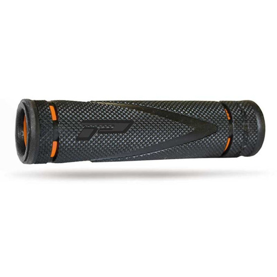PROGRIP GRIPS PG838 ATV (22+22MM, LENGTH 125MM) BLACK / ORANGE (TWO-COMPONENT) (838-SA-201 838-201 SA)