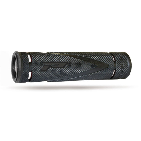 PROGRIP GRIPS PG838 ATV (22+22MM, LENGTH 125MM) BLACK / WHITE (TWO-COMPONENT) (838-SA-137 838-137 SA)