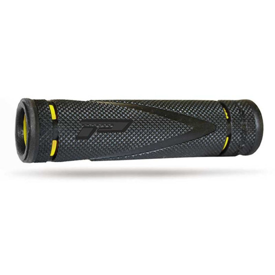 PROGRIP GRIPS PG838 ATV (22+22MM, 125MM LENGTH) BLACK / YELLOW (TWO-COMPONENT) (838-SA-202 838-202 SA)