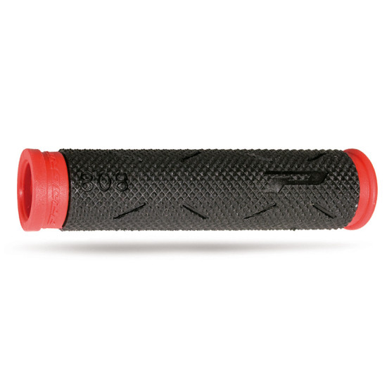 PROGRIP GRIPS PG807 ATV / JET SKI / MTB (22+22MM, LENGTH 120MM) BLACK / RED (TWO-COMPONENT) (808-149)