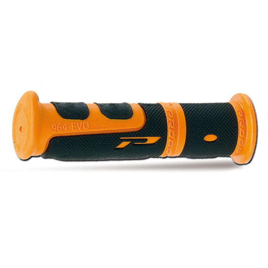 PROGRIP RANKENĖLĖS PG964 ATV / HIDROCIKLINIAM MOTOCIKLUI / MTB (22+22MM, ILGIS 120MM) ORANŽINĖS / JUODOS (964-201)