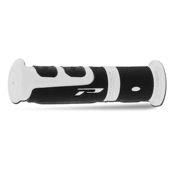 PROGRIP RANKENĖLĖS PG964 ATV / HIDROCIKLINIAM MOTOCIKLUI / MTB (22+22MM, ILGIS 120MM) SPALVA BALTA / JUODA (964-137)