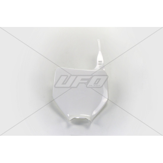 UFO VALSTYBINIS NUMERIO ŽENKLAS KAWASAKI KX 125 / 250 '03-'08, KXF 250 '04-'08, KXF 450 '06-'08 BALTAS - PAKEIČIA KA0376