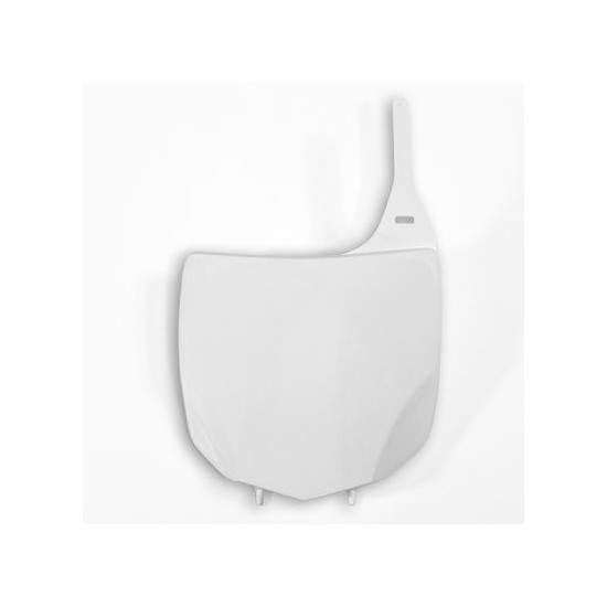 UFO NUMBER PLATE KAWASAKI KXF 250 '09-'12, KXF 450 '09-'12 WHITE - REPLACES KA04707047