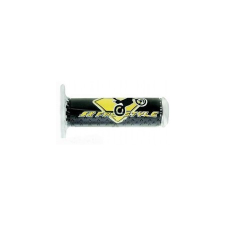 HARRI'S SALE 01689-FR SX FREESTYLE GRIPS (115MM / 22MM) WITHOUT HOLE YELLOW / BLACK