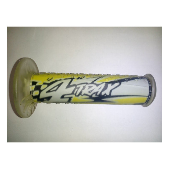 HARRI'S SALE 01691 / L-4T 4TRAX QUAD GRIPS (130MM / 22MM) WITHOUT HOLE YELLOW / BLACK