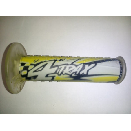 HARRI'S SALE 01691 / L-4T 4TRAX QUAD GRIPS (130MM / 22MM) WITHOUT HOLE YELLOW / BLACK
