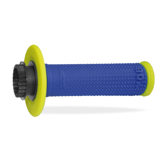 PROGRIP PG708 BEKELĖS RANKENOS SU SCS LOCK-ON + 7 TARPIKLIO RITINĖLIO ADAPTERIAIS (22+25 MM) SPALVA MĖLYNA GELTONA DVIEJ