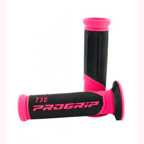 PROGRIP RANKENA PAKELIO RANKENA PG732 (22+25 MM, ILGIS 125 MM) SPALVA FUKSIJOS ŽYMĖ / JUODA (DVIEJŲ KOMPONENTŲ) (732-297