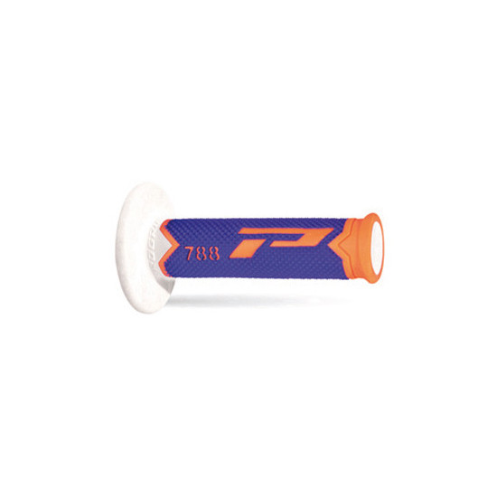 PROGRIP PG788 OFF ROAD GRIPS (22+25MM, 115MM LENGTH) FLUO ORANGE / BLUE / WHITE (TERNATIVE) (788-284) - SALE