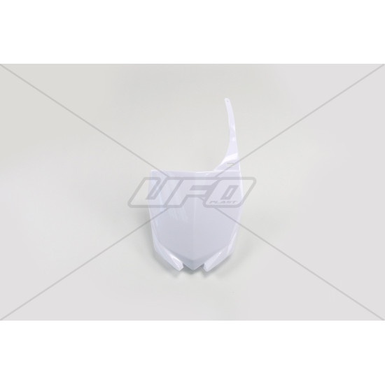 UFO NUMBER PLATE YAMAHA YZ 125 / 250 '15-'21, YZF 250 '10-'18,YZF 450 '10-'17, WHITE