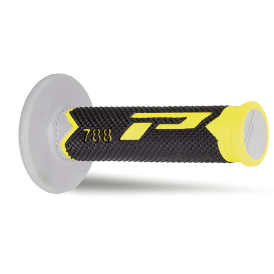 PROGRIP PG788 BEKELĖS RANKENOS (22+25 MM, 115 MM ILGIO) GELTONOS / PILKOS / JUODOS (ALTERNATYVUS) (788-221) (PG788 / 3)